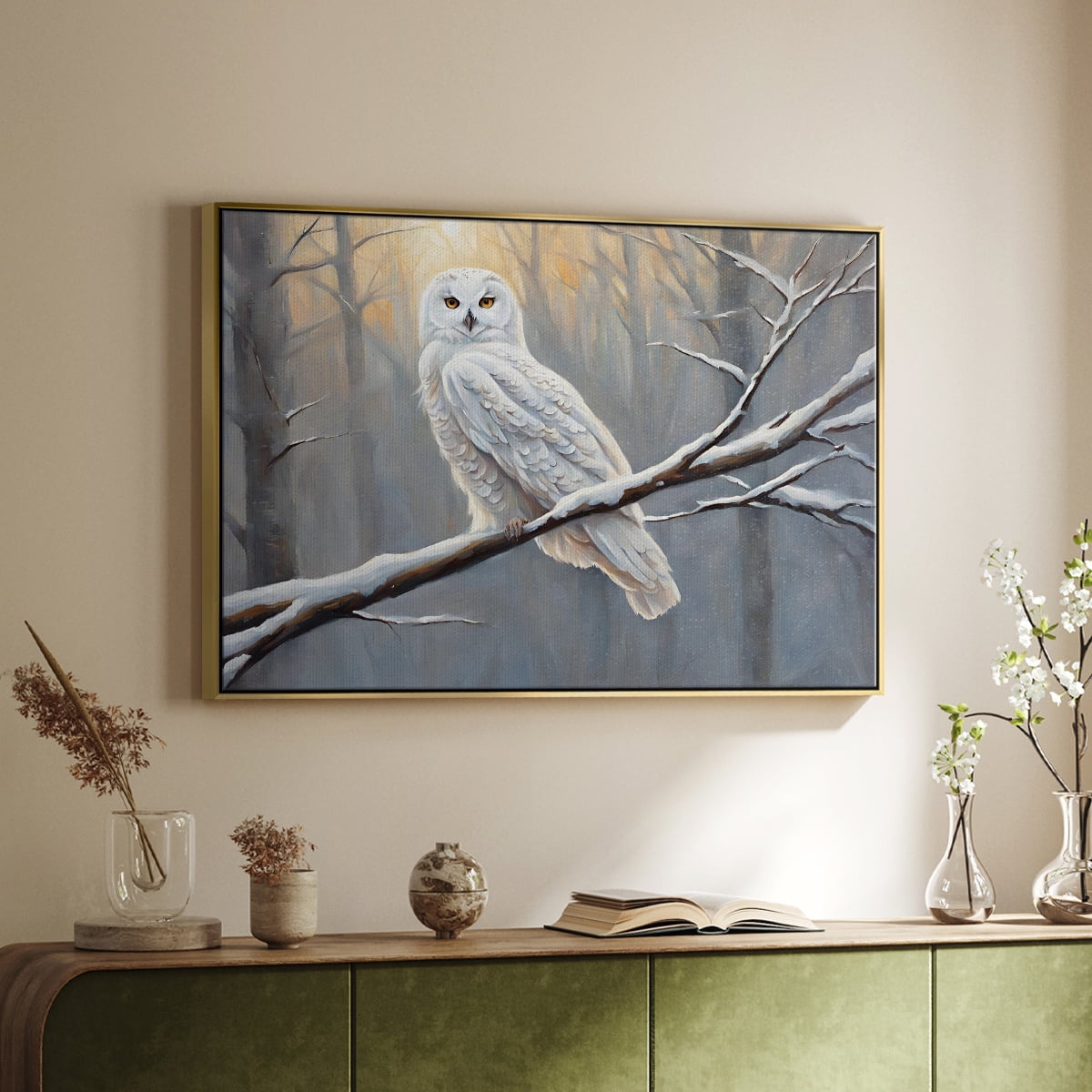 Vintage Landscape-CCXII By Wexford Home Framed in Gold Wood Gallery Wrapped Canvas 17 in. x 25 in.