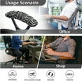 thumbnail image 7 of SCRAWLGOD Zebra Print Black Gray 4 Pieces Anti-Dust Office Chair Slipcover with Arm Rest Protector Cozy Non-Slip Swivel Chair Covers Crease Resistant Desk Chair Seat Cover, 7 of 7