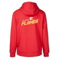 thumbnail image 3 of Men's Levelwear Red Calgary Flames Podium Insignia Core Pullover Hoodie, 3 of 3