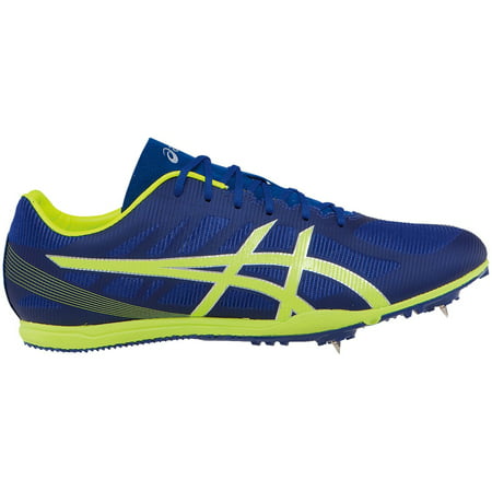 ASICS Men's Heat Chaser Track and Field Shoes (Deep Blue/Flash Yellow, (Best Track And Field Shoes)