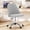 Gray, variant on Atilioo Office Vanity Chair, Armless Computer Desk Chair, 360° Rolling Swivel Adjustable Seat Height, Comfy Fabric Upholstered, Easy to Assemble, Ideal for Bedroom Study Makeup Room, Gray