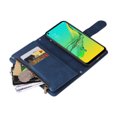 thumbnail image 4 of Case for Samsung Galaxy A33 5G/4G Cover Zipper Pocket Wallet Case Magnetic Protective - Blue, 4 of 5