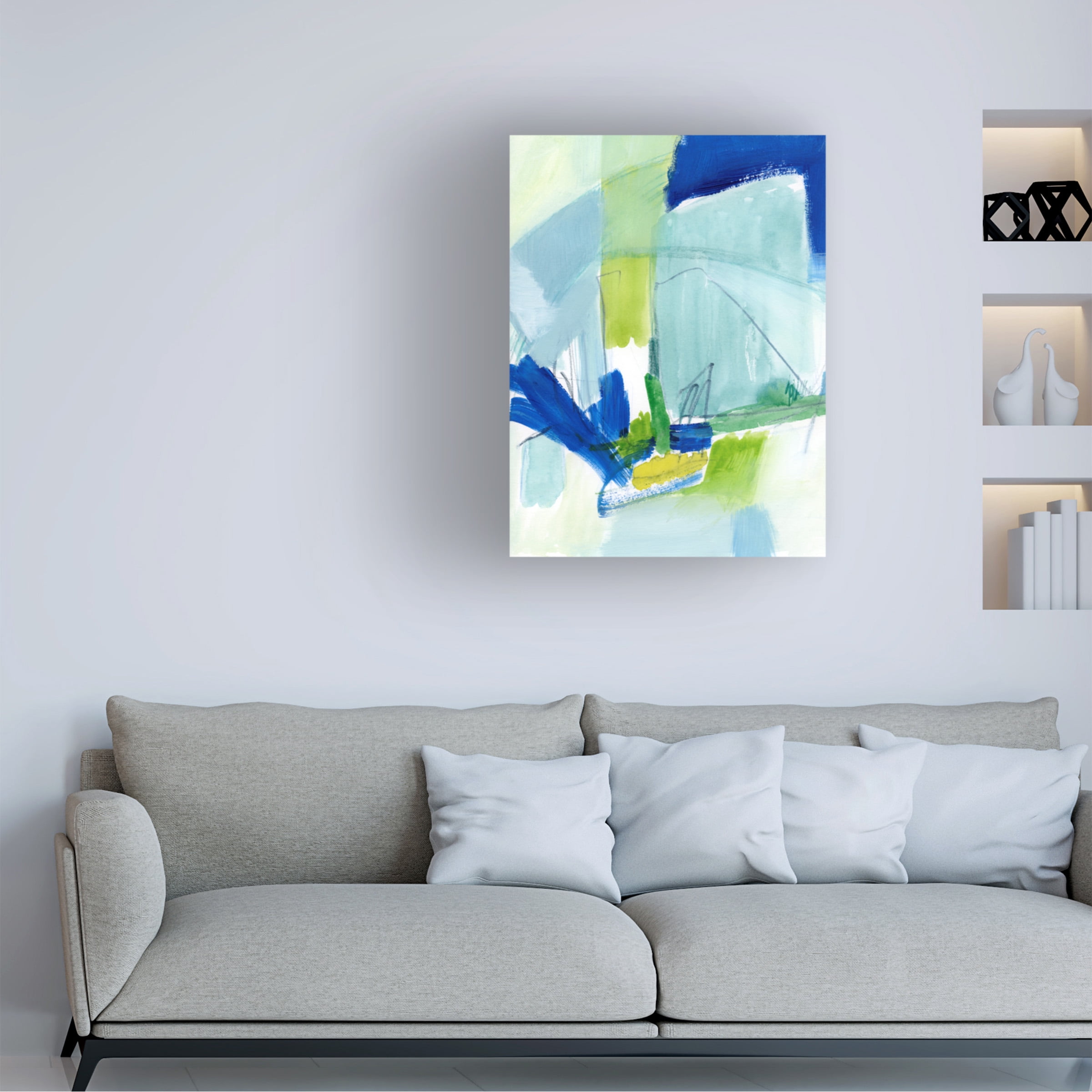 Victoria Barnes 'Seaglass Harbor II' Canvas Art