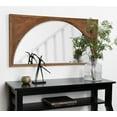 thumbnail image 6 of Kate and Laurel Andover Modern Casual Wood Framed Wall Panel Arch Mirror with Beveled Edge, Light Brown, 42x21.5, 6 of 6