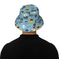 thumbnail image 3 of Balery Pirate Marine Animals Sun Hats for Men Women Bucket Hat UPF 50+ Buckey Hat Boonie Hat Foldable UV Protection Hiking Beach Fishing Summer, 3 of 9