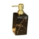 thumbnail image 5 of Dispensador de jabón de cerámica para baño, contenedor de líquido de 500 ml, elegante, vacío, para manos y líquidos. Negro, 5 of 9