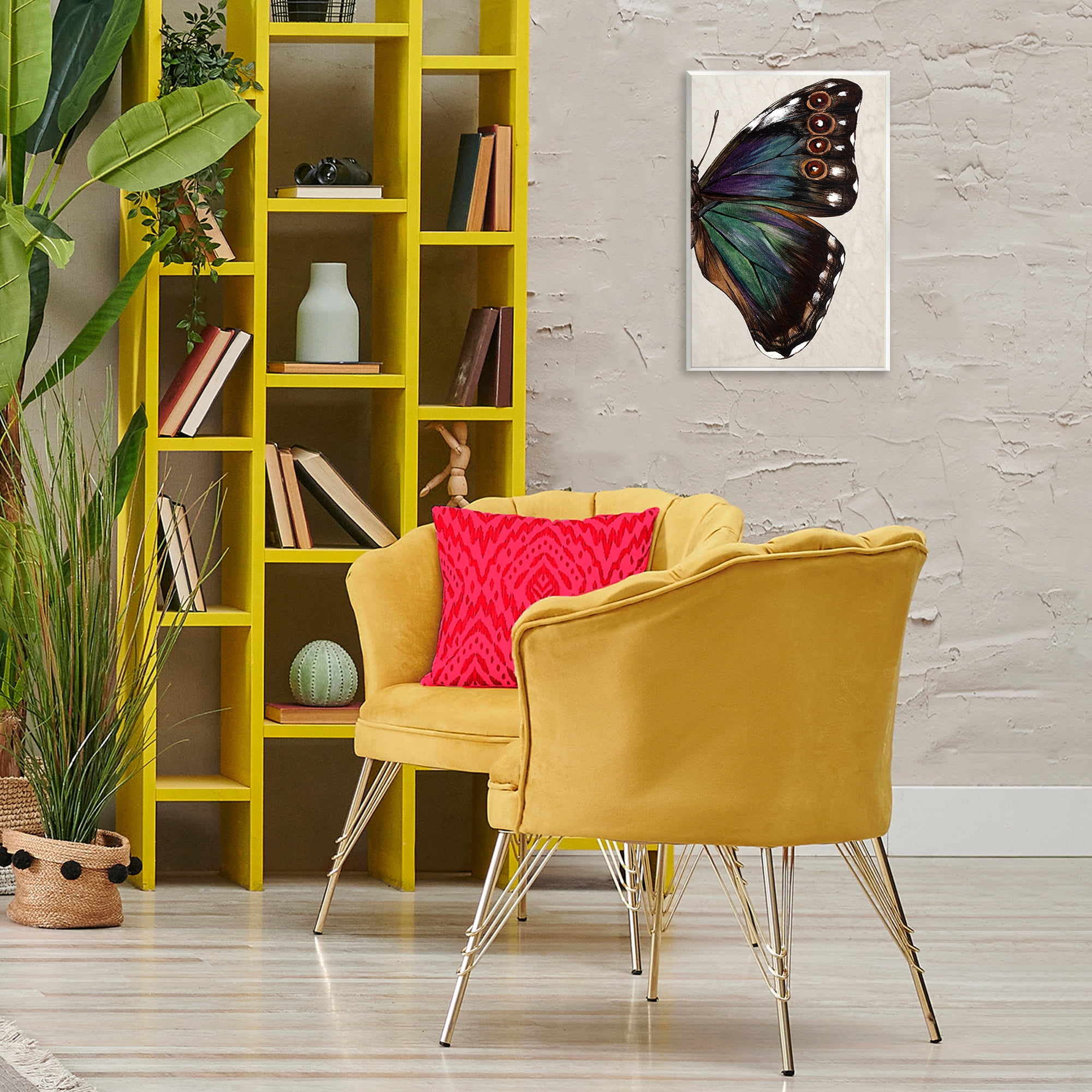 Stupell Industries Classic Butterfly Wing Animals & Insects Painting Unframed Art Print Wall Art, 13 x 19