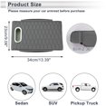 thumbnail image 3 of Car Center Console Cover Car Armrest Cover Multifunctional 13.39"x9.06"x2.36" Grey Nappa Leather, 3 of 7
