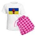 thumbnail image 5 of CafePress - Glory To Ukraine Pajamas - Women's Short Sleeve Print T-Shirt and Pants Light Cotton Pajama Set, 5 of 7