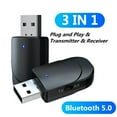 thumbnail image 2 of Visland Bluetooth 5.0 Stereo Audio Transmitter Receiver USB 3.5mm AUX Adapter for TV PC, 2 of 8
