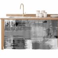 thumbnail image 2 of Grey Abstract Cabinet Curtain 32"Wx55"L, Dustproof Pantry Door Curtain with Self Adhesive Tape, Modern Mottled Art Oil Painting Tall Storage Cover Privacy Drape for Bathroom Kitchen Laundry Room, 2 of 9