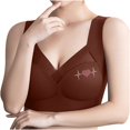 thumbnail image 1 of Amzcrzy Womens Plus Size Sport Bras Seamless Mesh Lace Bras No Underwire Wireless Bras with Support and Lift Full Coverage Support Bralettes Everyday Bras Push up Bra L-6XL, 1 of 8