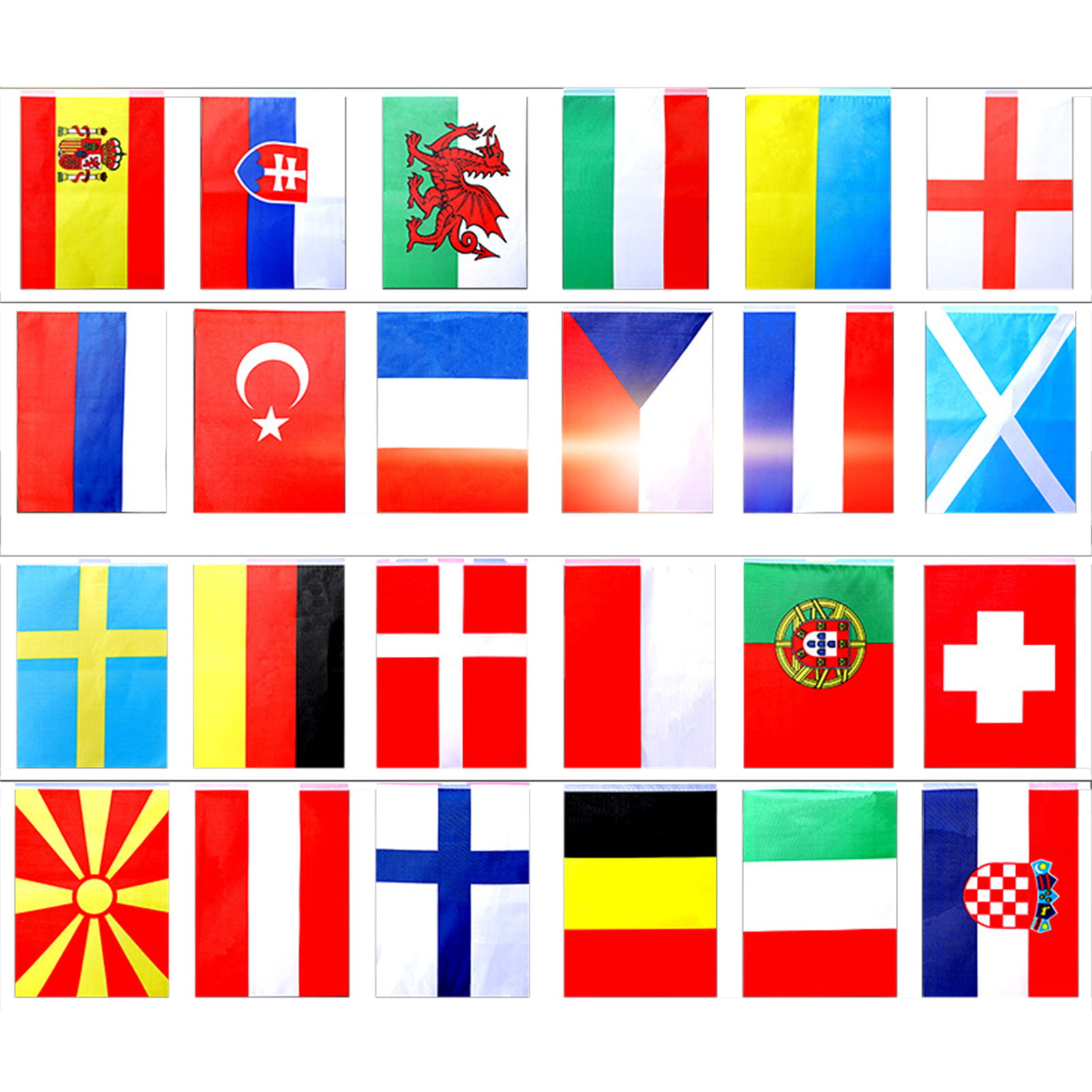 Slovakia National Bunting 9 metres long 30 flags 