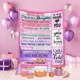 thumbnail image 4 of 13 Year Old Daughter Gifts, 13th Birthday Gifts for Daughter, Best Gifts for 13 Year Old Daughter from Mom Dad, Funny 13th Daughter Christmas Ideas Throw Blanket 60"x50", 4 of 6