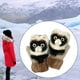 thumbnail image 5 of Guantes térmicos de ciclismo para mujer, adultos, invierno, cálidos, de punto, transpirables Paccoon camello, 5 of 8