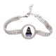 thumbnail image 1 of Universo y Alien Black Monster Pulsera de tobillera de cadena de tenis, joyería de diamantes, 1 of 3