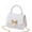 white, variant on Small Purses for Women Crossbody,Beautiful Shape Clutch Purse,Hardware Small Handbags for Women,White