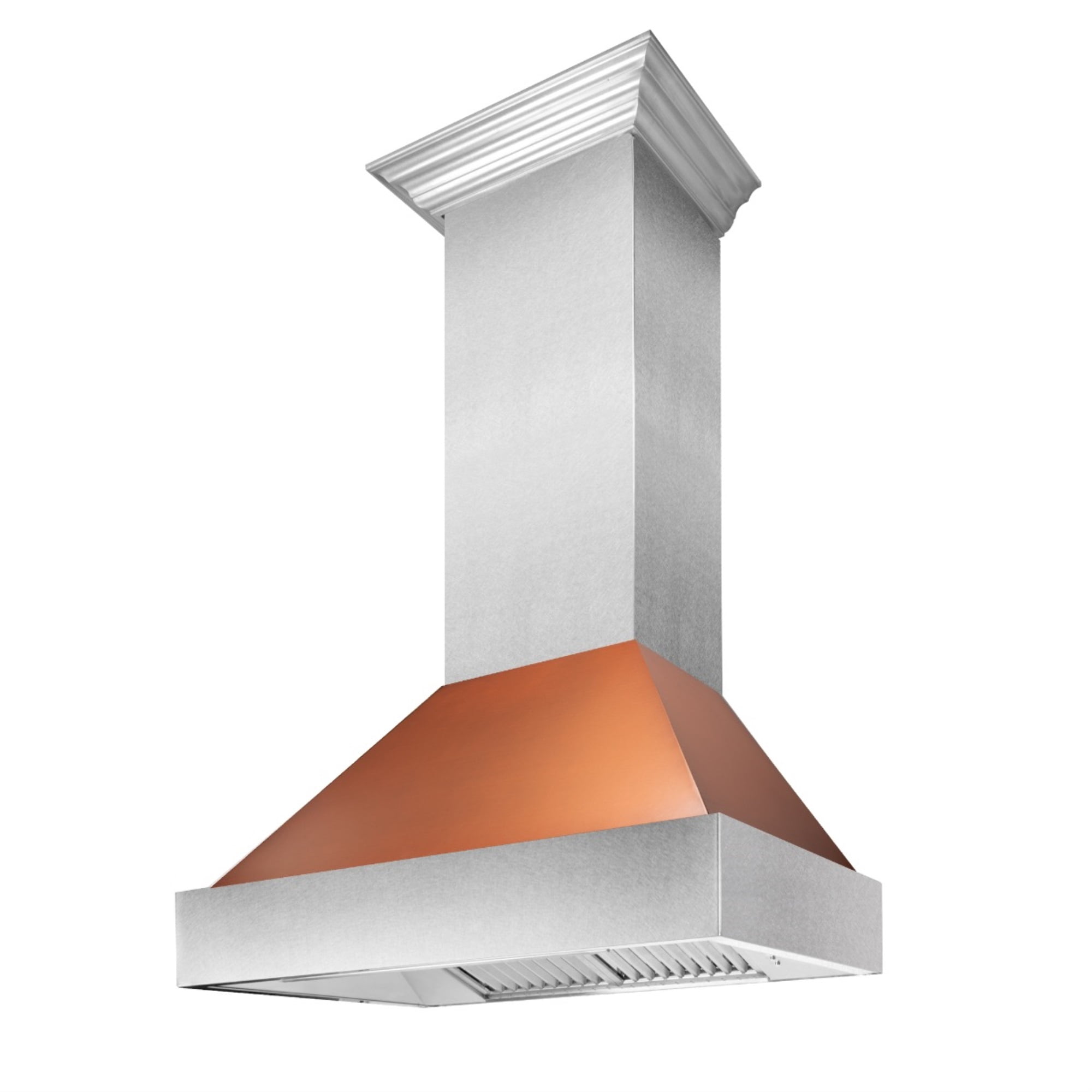 ZLine 8654C30 Snow Finish Range Hood With Copper Shell