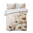 thumbnail image 2 of Quilts Twin Size, Spring Floral Soft Comforter Bedding Set for Bed, Daisy Summer Botanical Vintage Flowers Lightweight Quilted Bedspread with Pillow Cover(2 Pieces) for All Season, 68x86 Inch, 2 of 6