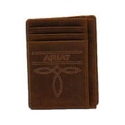 Ariat Unisex Card Case Wallet Medium Brown Distressed OS