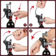 thumbnail image 3 of baomifa-9-Pieces Corkscrew Wine Opener Set, Stainless Steel Cork Screw Rabbit Wine Bottle Opener Kit Including Foil Cutter, Pourer, Vacuum Wine Stopper Corkscrews etc, Ideal Wine Sets Gifts for Wome, 3 of 4
