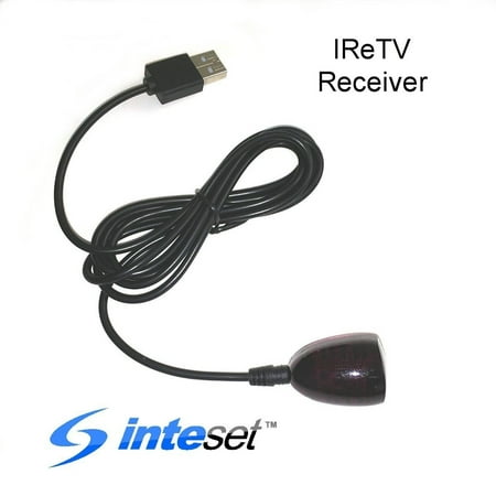 Inteset IReTV USB IR Receiver for use with Amazon Fire TV, Nvidia Shield (2nd Gen), Kodi, MCE, Raspberry Pi & other Streamers with the Inteset INT422 & Harmony Remotes (Remote not