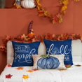 thumbnail image 6 of Fall Pillow Covers 20x20 inch Set of 4 Buffalo Plaid Fall Blue Pumpkin Throw Pillow Cover Autumn Thanksgiving Decoration for Home Couch Bed, 6 of 6
