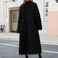 thumbnail image 4 of Drovellove Plus Size Women's Long Coat Winter Warm Overcoat with V Neck Collar | Fashionable Solid Color Outerwear for Casual Daily Wear and Party Nights, 4 of 6