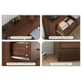 thumbnail image 6 of Garvee 12 Drawer Dresser for Bedroom - 61" Wooden Chest with Charging Station - Large Storage Cabinet & TV Stand - Perfect for Nursery, Closet, Living Room - Antique Dark Color, 6 of 8