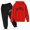 Y102-Red, variant on NOLDARES Boys Girls Letter Print Clothes, Boy Girl Clothes Fall Winter Outfits Long-sleeved Hooded Sweatshirt Pants 2Pcs Sets(Y102-Black)