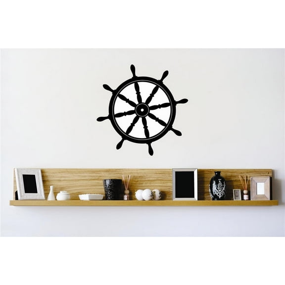 Boat Wheel Stylish Farm Chicken Cow Horse Farmer Ranch Egg Fox Hen House Pig Sheep Holiday Gift Decorating Ideas Girl Boy Bedroom Wall Decal Sticker - Size: 20 Inch x 20 Inch