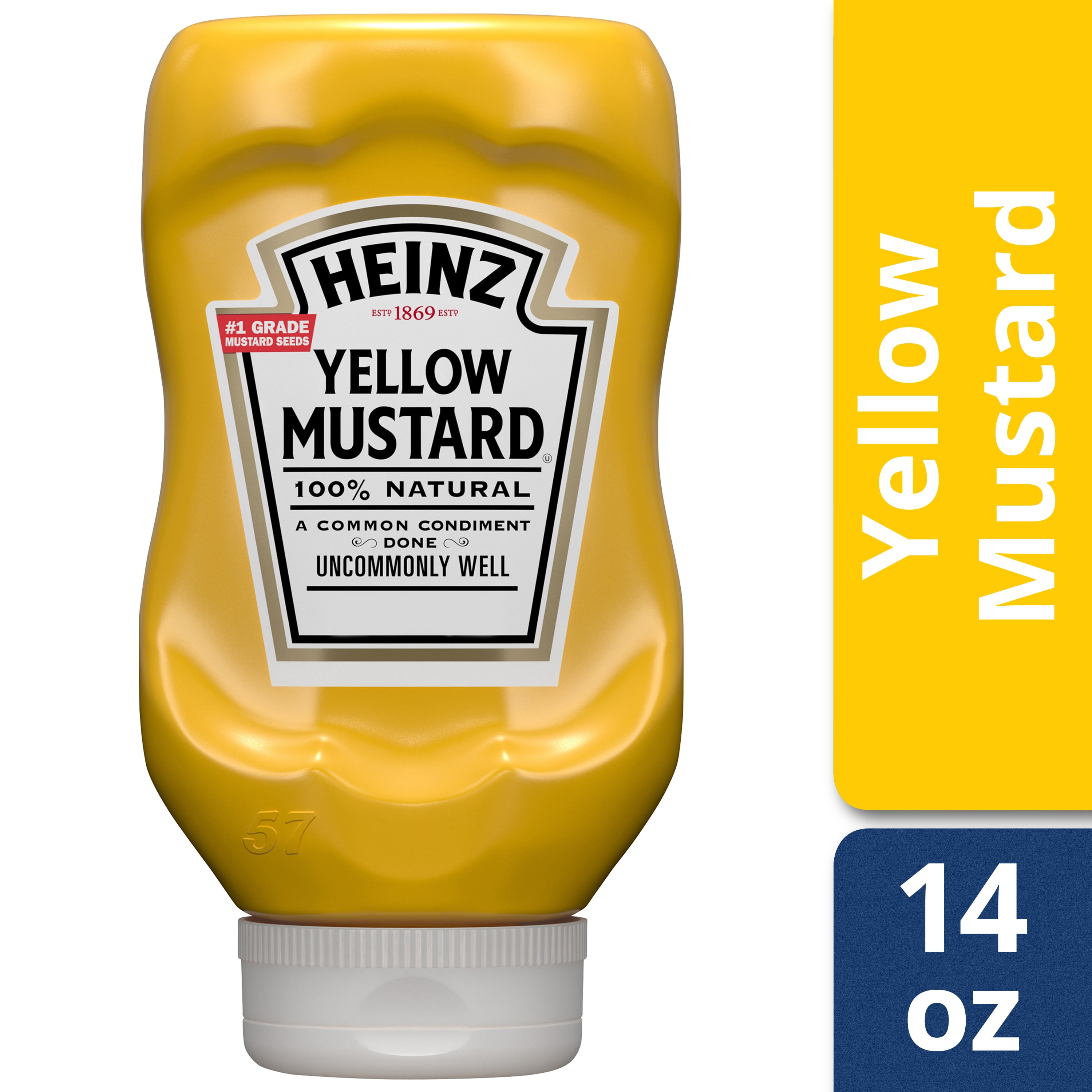 Heinz Yellow Mustard, 14 oz Bottle