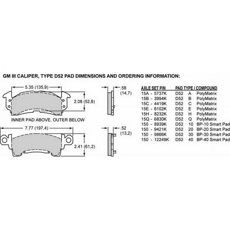 Wilwood GM III Caliper 2.38/1.25 Wilwood GM III Caliper 2.38/1.25