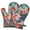 Pioneer Flower Floral, variant on Cute Oven Mitts,Pioneer Flower Floral Print Pattern Oven Mitt 2-Pack Set,Kitchen Gloves for Oven,Heat Resistant Oven Mitts 7.7"x12"