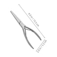 thumbnail image 2 of CATIEBYE Precision Stainless Steel Nail Pincher Tool for Nail Art Shaping and Rhinestone Placement, 2 of 8