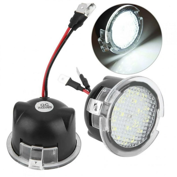 18 LED 1,8 w lámpara de espejo retrovisor de luz de charco de visión trasera de coche derecha e izquierda única para Ford F 150
