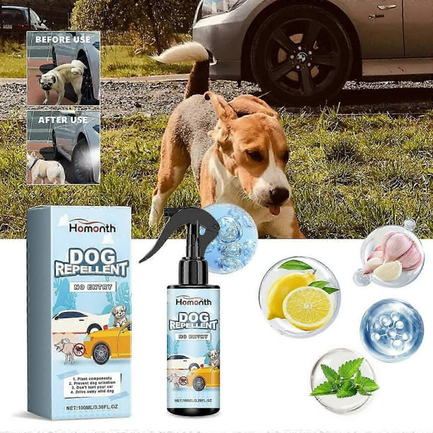 Dog Repellent Spray, Tire Protection Portable and Effective Animal Repellent