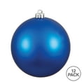 thumbnail image 3 of Vickerman 3" Blue Matte Ball Ornament, 12 per Bag, 3 of 6