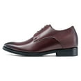 thumbnail image 4 of CMR CHAMARIPA Height Increasing Dress Shoes - Hidden High Heel Shoes - Brown Leather Men's Derbys 7 CM / 2.76 Inches, 4 of 5