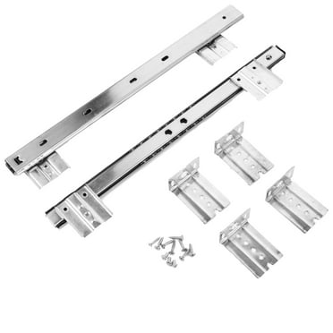 14 inches Ball Bearing Desk Keyboard Drawer Tray Slide Rail Track 3/4 Extensive