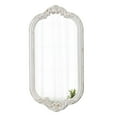 thumbnail image 2 of Sintosin Vintage Wood Framed Carve Mirror for Wall Decor, Hanging Distressed White Wooden Wall Mirror, Farmhouse Antique Mirror for Living Room, Bedroom, Bathroom, Entryway, 2 of 8