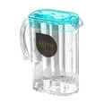 thumbnail image 4 of Jarra de nevera de jarra de agua, versátil transparente fácil de limpiar, hervidor de agua caliente fría de 2200 ml con tapa, té para Azul rectangular, 4 of 8