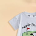 thumbnail image 4 of Baby Onesies Boy Newborn Infant Baby Boy Girl Golf Short Sleeve Romper New To The Club Bubble Outfit Summer Jumpsuit Clothes, 4 of 6