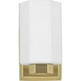 thumbnail image 4 of Estrada Collection One-Light Brushed Gold Contemporary Bath & Vanity Light, 4 of 13