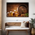 thumbnail image 3 of Elephant Stock Beer Barrel Wall Art - Horizontal Canvas Wall Art - Living Room Wall Decor - Food And Drink Canvas - Brown And Orange Decor - 51" x 34", 3 of 8