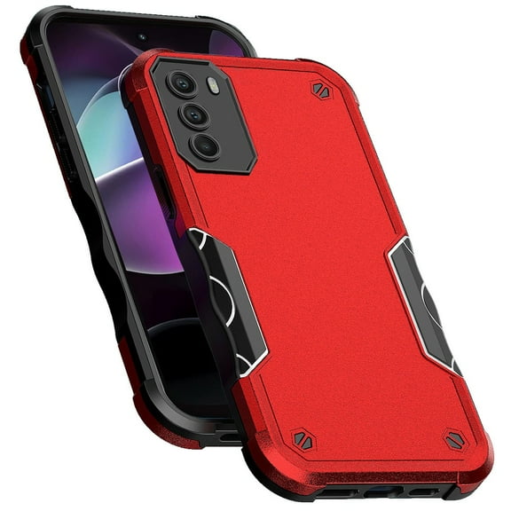 For Motorola Moto G 5G 2022 Tough Shockproof Hybrid Heavy Duty Dual Layer TPU Bumper Rugged Rubber Defend Armor Cover ,Xpm Phone Case [ Red ]