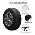 thumbnail image 6 of Kll Mardi Gras Carnival3 Tire Cover,Universal Wheel Tire Cover For Trailer, Rv, Suv, Truck,Camper And Many Vehicle,(15 Inch), 6 of 8
