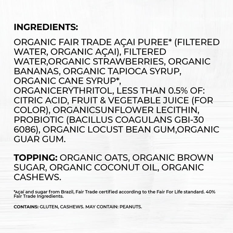 Sambazon Berry Bliss Acai Bowl, Plant-Based Meal, 6.1 oz, 1 Count (Frozen)