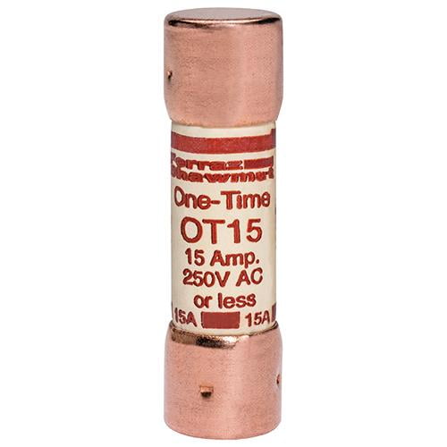 Mersen OT15 Class K5 Non Rejection General Purpose Fast Acting Fuse 15 Amp 250 Volt AC/DC