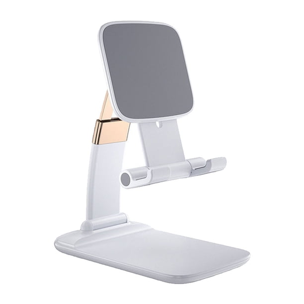 Methold Soporte de plástico para tableta, almohadilla de silicona lavable portátil, soporte antideslizante para teléfono móvil, soporte de Teléfono y Comunicación Blanco